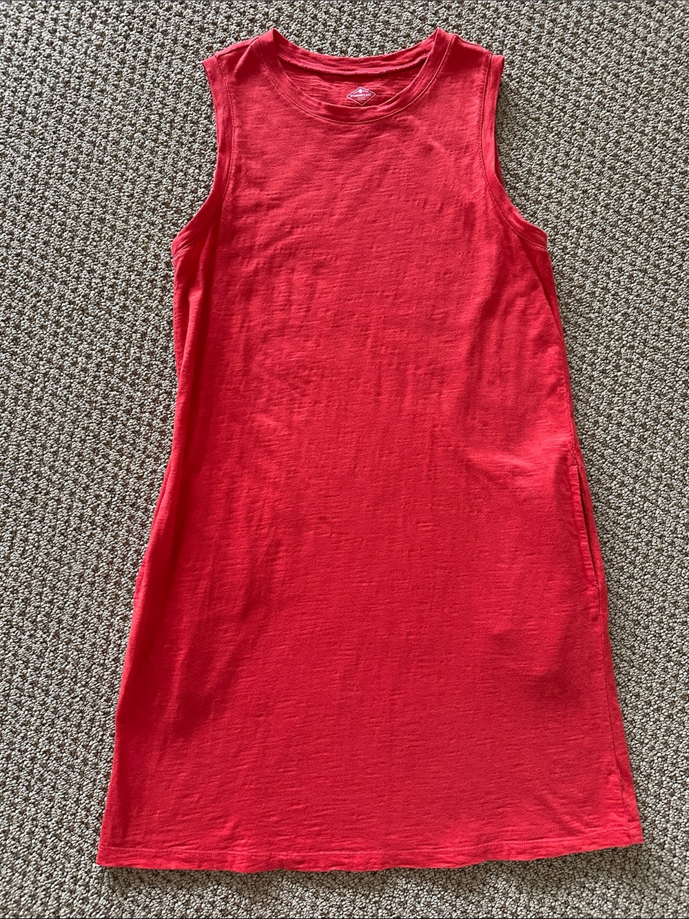St. John's Bay Dark Orange 100% Cotton Tank Dress.  Size small.